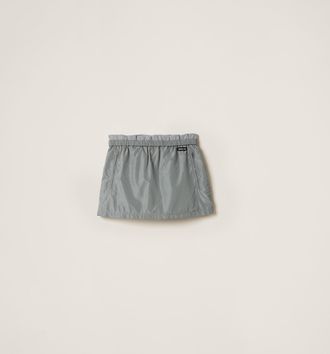 Miu Miu Technical silk miniskirt