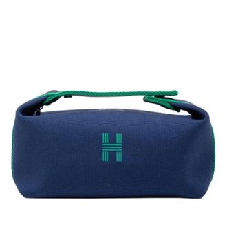 Herm&egrave;s Pre-owned Bride-A-Brac Canvas Handbag - Dames - Pre-owned - Blauw - Maat: ONE Size