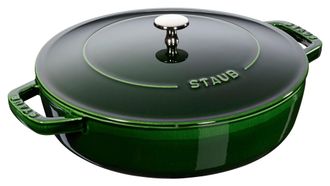 Staub Saute Pan Chistera - Basil-green - 24 Cm