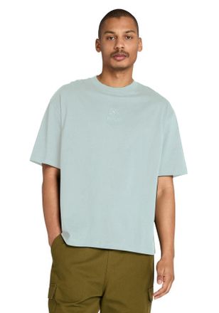 Timberland T-Shirt TIMBERLAND HAMPTHON Tonal Stack Logo Tee, Herren, Gr. XXL, silber (silber blau), Obermaterial: 100% Baumwolle, Rundhals, Shirts T-Shirt