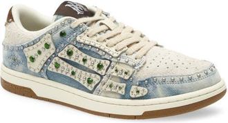 Amiri Studded Skeleton Low Top Sneaker in Blue at Nordstrom, Size 12Us