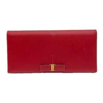 Ferragamo Leather Long Wallet (Bi-Fold) (Pre-Owned)