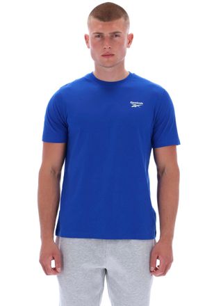 Reebok T-Shirt REEBOK CODY SMALL LOGO CREW NECK SS TEE, Herren, Gr. XXL, vector blau, Obermaterial: 100% Baumwolle, normal, Rundhals, Shirts T-Shirt
