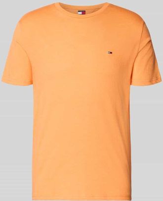 Tommy Jeans Slim Fit T-Shirt Modell TJM XSLIM JASPE HTR TEE E in Orange Melange, Gr&ouml;&szlig;e XXL