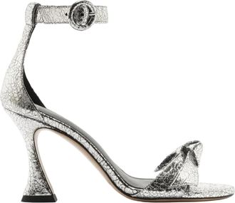 Alexandre Birman Womens Clarita Buckle 85 Sandals In Argento