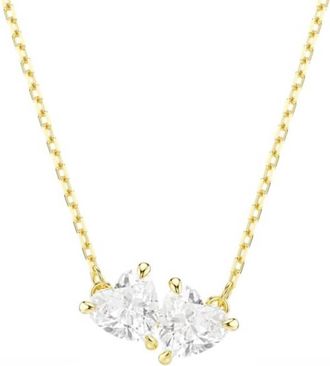 Swarovski Mesmera Attract Gold-Tone Plated Heart Necklace