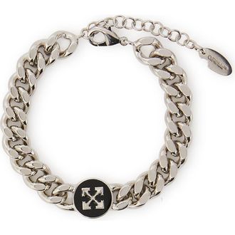 Off-white Mens Round Arrow Bracelet in Silver at Nordstrom