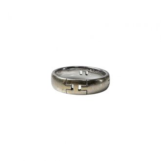 Herm&egrave;s White Gold Band Ring (Pre-Owned)
