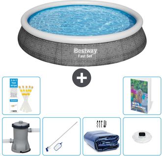 Bestway Piscina Bestway Fast Set Redonda - 396x84 Cm - 7-piezas S305