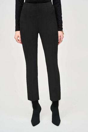 Joseph Ribkoff Scuba Suede Flared Pants In Black