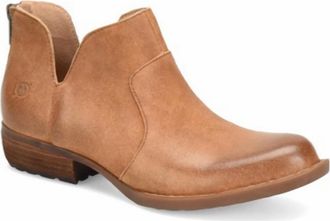 Born Womens Kerri Bootie In Taupe Distressed (Tan)
