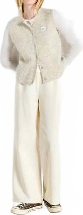 American Vintage Womens East Cardigan In Melange Powder Snow