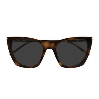 Saint Laurent Sunglasses Sl 214 Kate Thin 003 Brown/Dark Gray Women