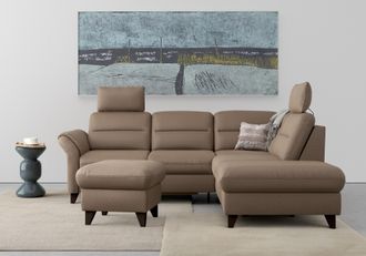 Sit&more Ecksofa &raquo;Mellum L-Form&laquo; Federkern, wahlweise mit Bettfunktion, Stauraum und Armteilfunktion