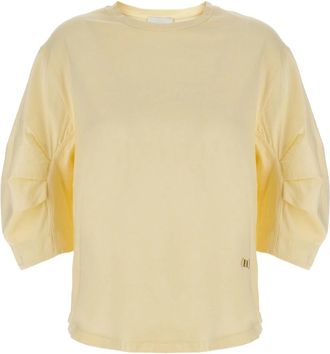 Nude Nude, Tops, Dames, Beige, L, Katoen, Katoenen T-shirt