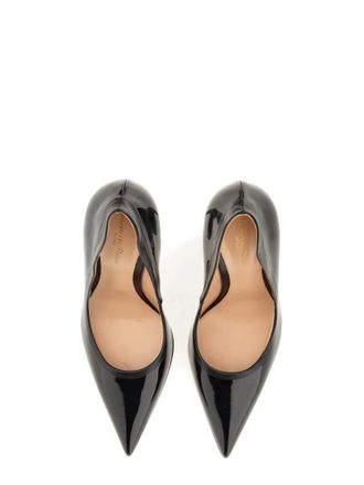 Gianvito Rossi Hohe Schuhe - D&egrave;collet&eacute; Tuxedo With Glossy Leather Finish - Gr. 36 (EU) - in Schwarz - f&uuml;r Damen