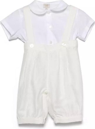 Il Gufo Cotton Elastane Pant Suit - White