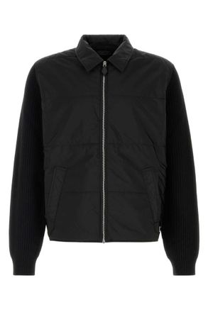 Prada Black Zip-Up Cardigan