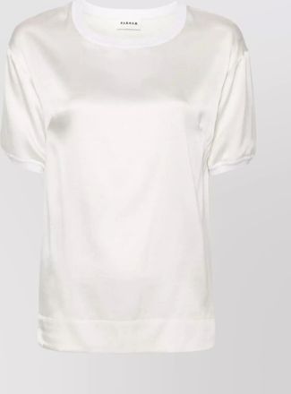 Parosh crew neck silk blend t-shirt