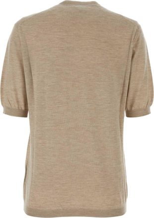 Bottega Veneta Womens Cashmere Sweater Beige