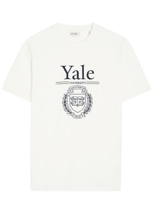 GANT Yale Embroidered Cotton T-shirt - Cream - Xxl