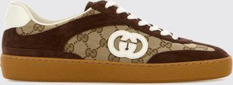 Gucci Sneakers G75 in pelle e tessuto jacquard con monogramma GG