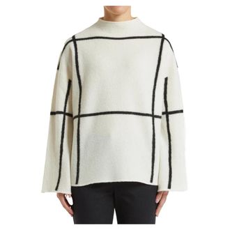 Pennyblack Round-neck Knitwear, female, White, Size: L Zenica Sweater