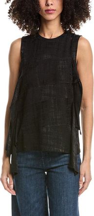 3.1 Phillip Lim Fluid Plaid Sleeveless Top