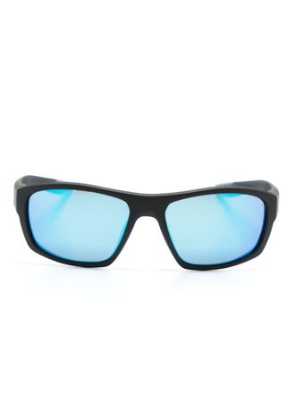 Nike Brazen Boost M rectangle-frame sunglasses - unisex - Acrylic/Plastic - 57 - Black