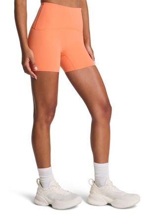 Spanx Booty Boost Active 4-Inch Shorts in Persimmon at Nordstrom, Size X-Large
