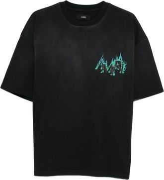 Amiri T-shirt met ronde hals - Zwart