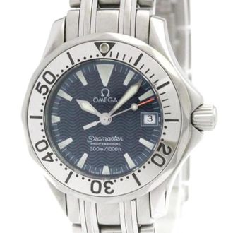Omega Pre-owned Watches, female, Blue, Size: ONE SIZE Pre-owned Seamaster 2584.80 Wristwatch