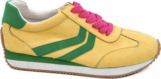Corkys Footwear Womens Kickoff Sneakers In Yellow Green Combo