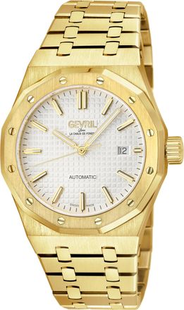 Gevril Group 49404B Mens Gotham Swiss Made Automatic, Sellita SW200-1 Watch - Gold - One Size