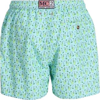 MC2 Saint Barth Zwembroek met grafische print - Blauw