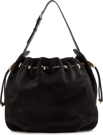 Zimmermann Halcyon Large Suede Shoulder bag - Black - One Size