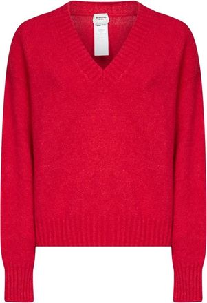Max Mara Dames, Truien, Rood, Maat: S Katoen