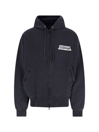Balenciaga Felpa Zip Masking Tape