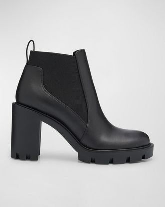 Christian Louboutin 70mm Marchacroche Leather Chelsea Booties