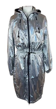 Paco Rabanne Silver Raincoat Size S