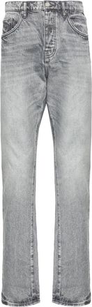 Purple Jeans dritti con vita media - Grigio