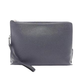 Loewe Pre-owned Clutches, male, Blue, Size: ONE SIZE Pre-owned Leather Clutch Bag