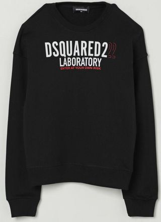 Dsquared2 Felpa a girocollo in cotone con logo Dsquared2