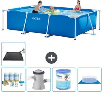 Intex Piscina Con Estructura Rectangular - 300x200x75 Cm - 7-piezas S30204