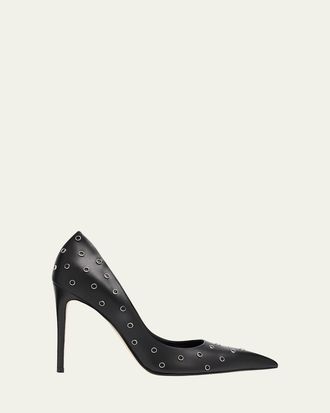 Alexander McQueen 105mm Studded Leather Pumps