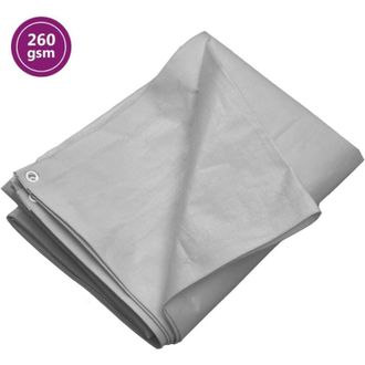 vidaXL Lona Hdpe Gris 260 G/m&sup2; 8x10 M Vidaxl