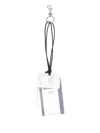 Balenciaga Train Ticket keychain - White