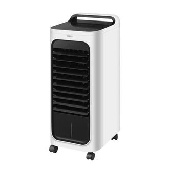 Fabrilamp Abrila- Climatizador Evaporativo Dakar Blanco/negro 80w Fr&iacute;o/2000w Calor Humificador 3 Velocidades 6l Mando A Distancia