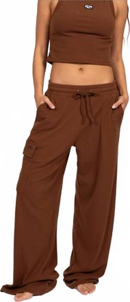 Rusty Remi Wide Leg Lounge Pant In Brown