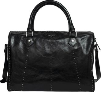 Zadig&Voltaire Sunny Vibe Medium Studs - Dames - Handtassen - Zwart - ONE Size - Leer - Tassen